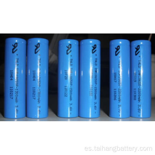 LiFePO4 material18650 1300mah batería de litio